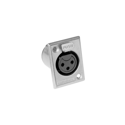 Conector Amphenol Ac3fpz Xlr Fêmea Painel