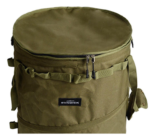 Cubo De Basura For Acampar Al Aire Libre, Verde 41cmx47cm
