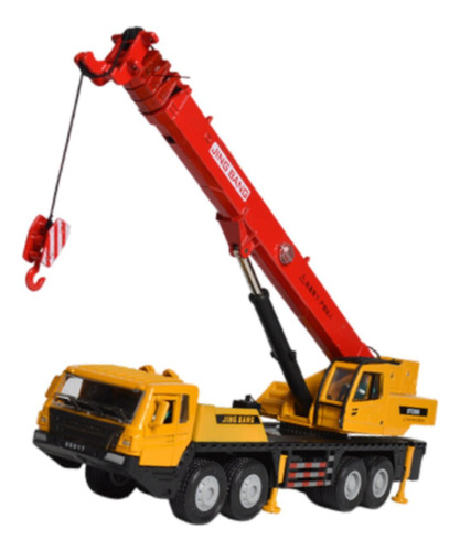 1:50 Crane De Grúas Camión Vehículo Ingeniería Rojo