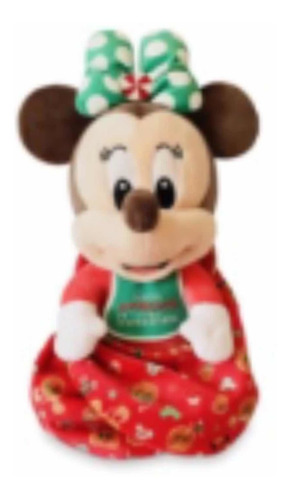 Minnie Mouse Baby Peluche Navideño Disney Store 25 Cm.