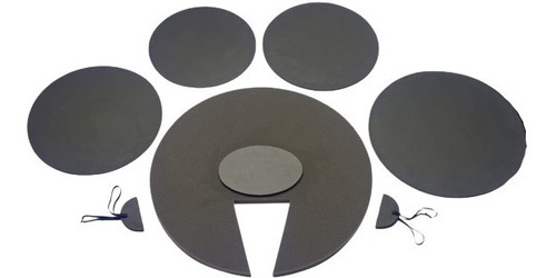 Set De Sordinas Pad Muteadores De Sonido Para Bateria Stagg