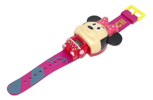 Reloj Pulso Digital Juguete Para Bebe Niña De Minnie Mouse  