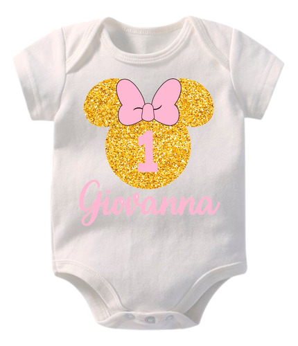 Body Bebe, Primer Añito, Nombre Personalizado.