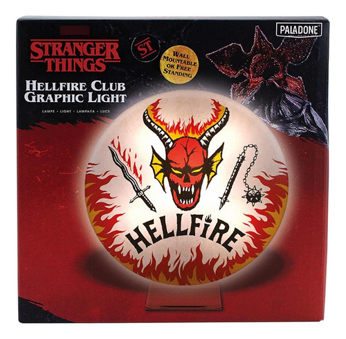 Luz De Montaje Hellfire Club Logo Stranger Things Color De La Estructura Color De La Pantalla