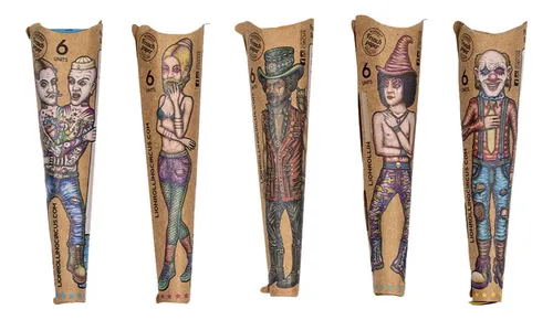 Kit X 5 Lion Rolling Circus Unbleached Cones X 6 U.
