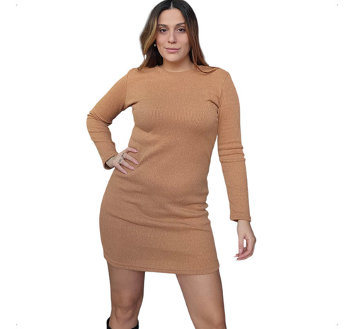 Vestido Morley Lanilla Abrigado,sexy Talle Grande Mc