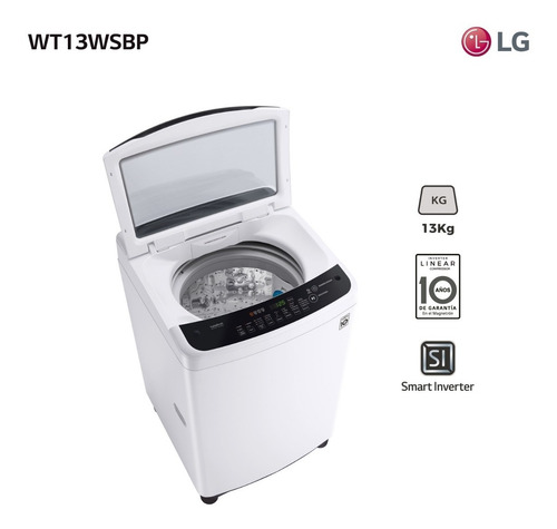 Lavarropas Superior LG 13 Kg Wt13wsbp - Garantía Oficial