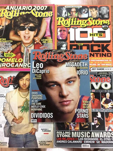 Lote De Revistas Rolling Stone Di Caprio