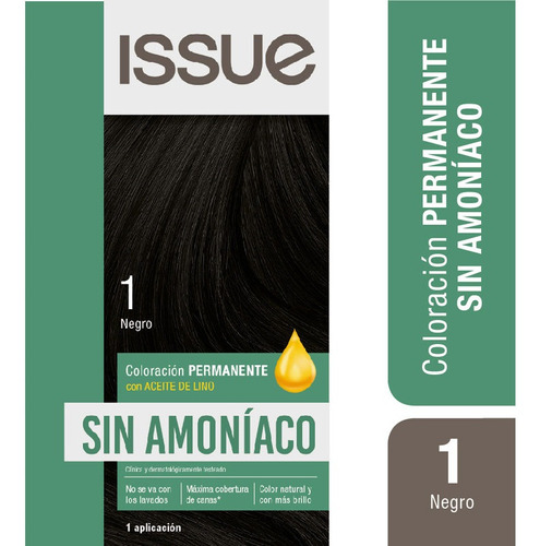 Issue Kit Coloracion Permanente Sin Amoniaco N 1 Negro