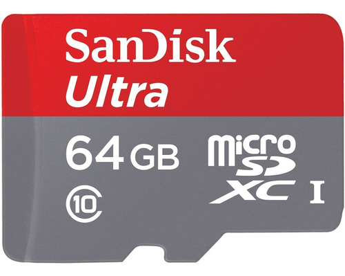 Memoria 64gb Micro Sd Sandisk Ultra 80mbs Clase 10 