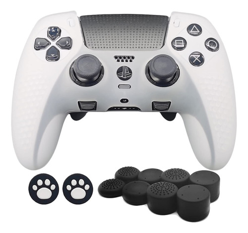 Funda De Silicona Para Controlador Ps5 Dualsense Edge Blanca