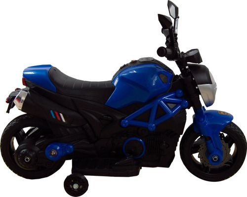 Mini Moto Pista Para Niños Electrica Azul