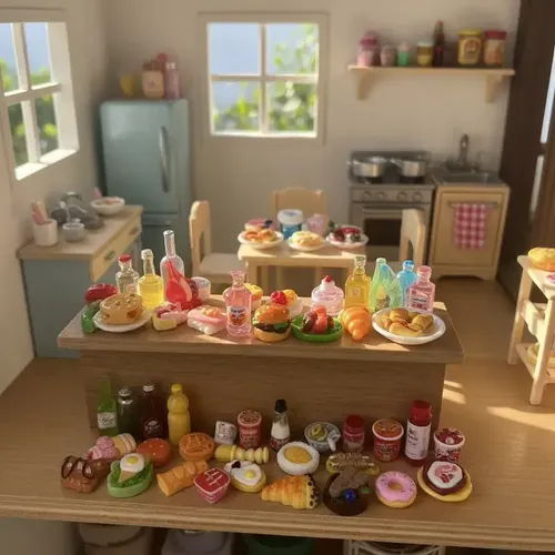 10 Uds. Lindos juguetes de cocina en miniatura, modelo de Pizza simulada, casa de muñecas 10 Uds. Lindos juguetes de cocina en miniatura, modelo de Pizza simulada, casa de muñecas