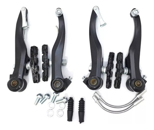 Set De Frenos Bicicleta V-brake Aluminio Importados