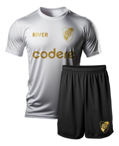 Conjunto Deportivo Remera Y Short Varios Equipos Fútbol Oro2