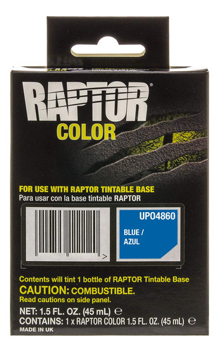 U-pol Raptor Bolsa Tinte Color Azul