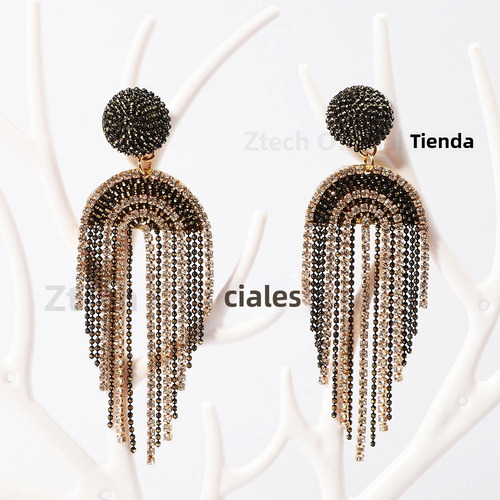 Pendientes Colgantes Largos Con Borlas Elegantes Para Mujer