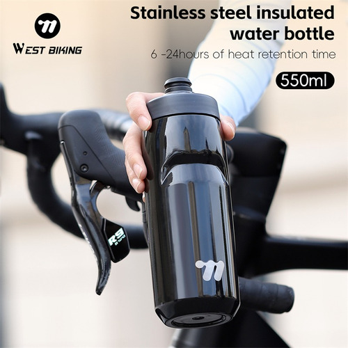 Botella De Agua Para Bicicleta Con Aislamiento De Acero Inox