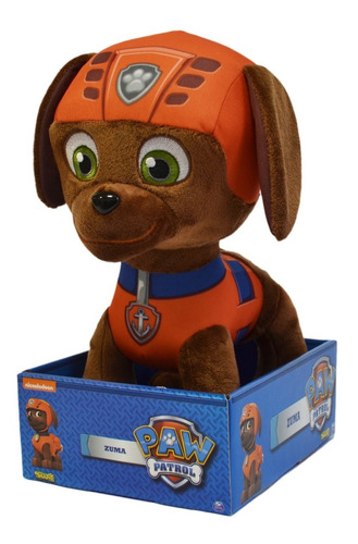 Zuma De Pelúcia Tam. G Original Patrulha Canina Paw Patrol