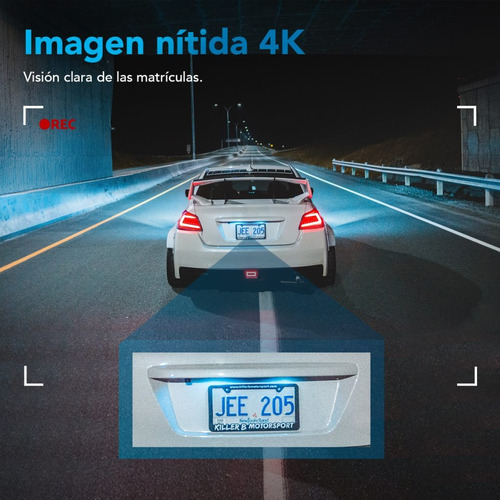 4k Dash Cam Cámara Para Vehículo Con Wifi Y Gps