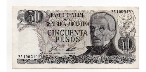 Argentina Billete 50 Pesos Ley Bottero 2376