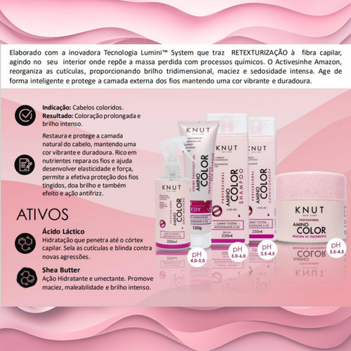 Máscara Tratamento Cabelo Coloração Hidratação Fio Colorido