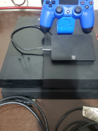 Playstation 4 Con Joystick Original Y Memoria Externa 1tb