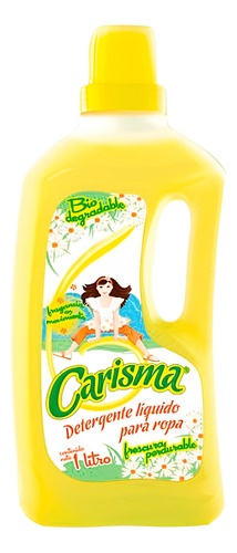 3 Botes Carisma Detergente Liquido Ropa 1lt C/u