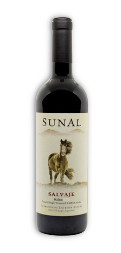 Vino Sunal Salvaje Single Vineyard Malbec Caja X6u 750ml