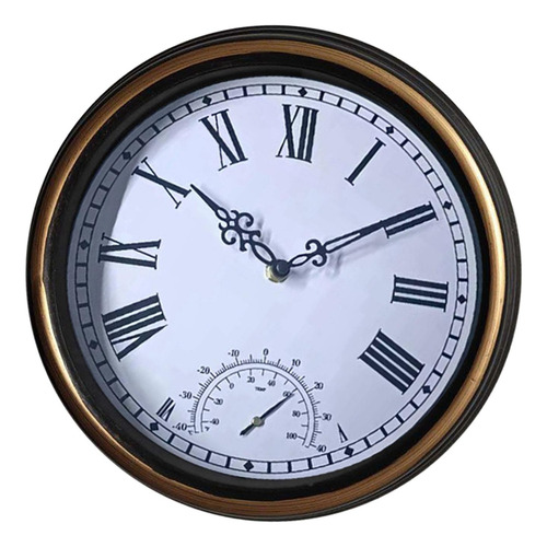 Reloj De Pared Con Termómetro Decoración Para Jardín