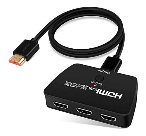 Conmutador Hdmi 4k A 60 Hz, Conmutador Hdmi 3 En 1 Out