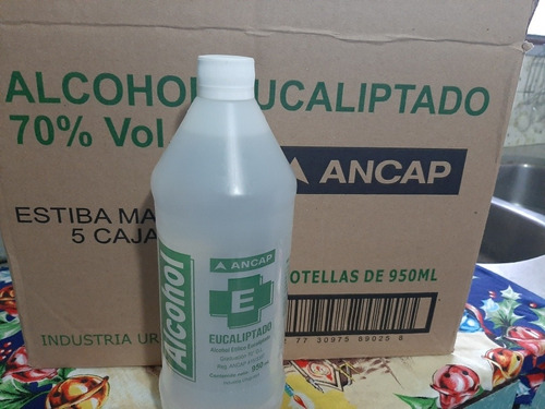 Alcohol Eucaliptado Ancap 1 Lt, 70° Oferta!