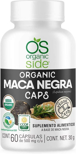 Maca Negra Organica 60 Capsulas