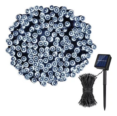 Cadena De Luces Solares Para Árbol De Navidad, 200 Led, 8 Mo