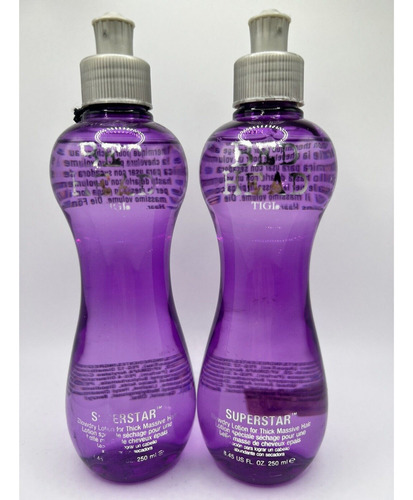 Tigi Bed Head Superstar Blow Dry Lotion, 8.5 Onzas 2pack