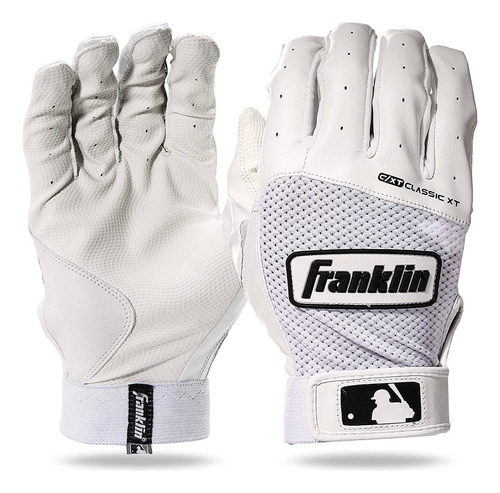 Guanteletas Beisbol Franklin Classic Xt Blanco Adulto Talla Chica