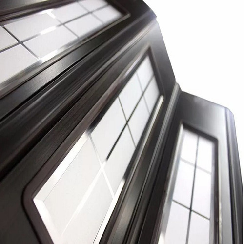 Puerta Plegadiza Pvc Mediovidrio Reforzada Abertura 0,95x2
