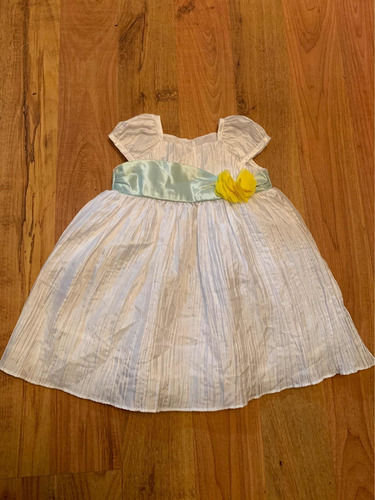 Precioso Vestido Cherokee Flor Blanco 9 Meses Original!!