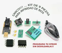 Comprar Programador Eprom Bios-usb Ch341a+soic8+clip-pinza+adapt 1.5