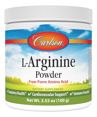 L-arginina En Polvo 3000 Mg Carlson 100 G