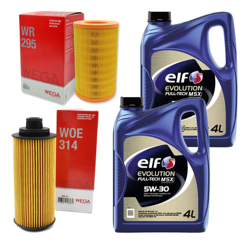 Kit Filtros Chevrolet New S10 + Aceite Elffulltech Msx 5w30