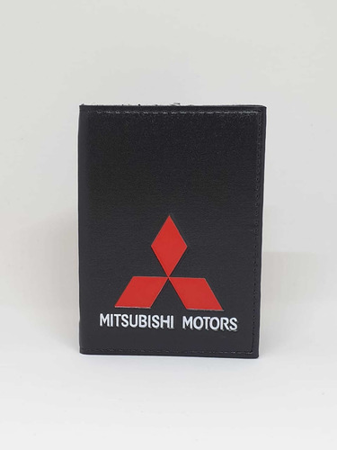 Carteira Porta Documentos Mitsubishi Oficial Couro
