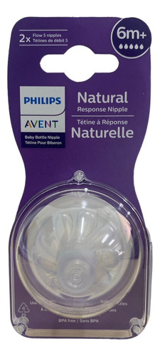Philips Avent Natural Tetinas Mamilas 6m+ Flujo 5 