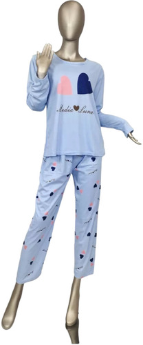 Pijama De Corazones Para Mujer 