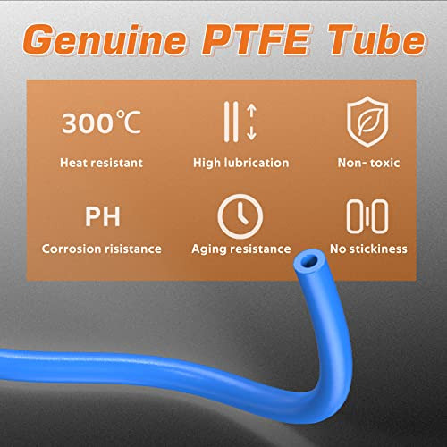 Tubo Bowden Ender 3, Ptfe Azul De 1 M, 1,75 Mm, Impresora 3d