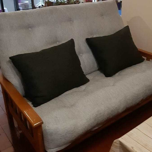 Colchón Resortes P/futon 2 Cpos Con Adicional Para Piecera