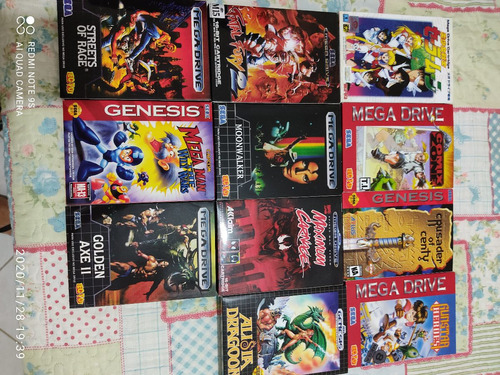 Kit Jogos De Megadrive Com Caixa!!!