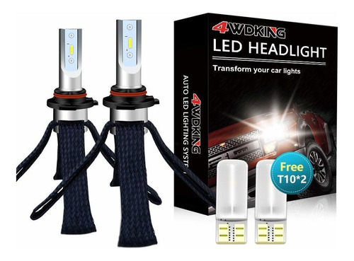 Imagen 1 de 1 de Led Headlight Bulbs Conversion Kit 4wdking 9006 Hb4 Fanless