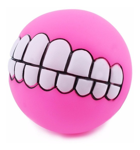 Pelota De Goma Para Perro Dientes Juguete Con Sonido Delsur