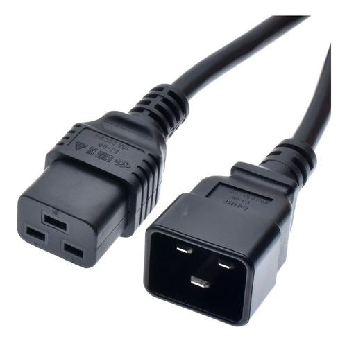 Cable Poder Certificado Para Ups Pdu C19 A C20  1.8mts 